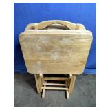 4 TV Tray Tables and Stand 4 TV Tray Tables and Stand