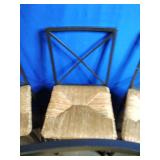4 Wicker and Metal Chairs 4 Wicker and Metal Chairs