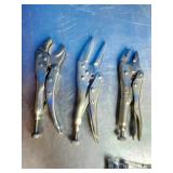 Lot of Vise Grips and Drill Bits Lot of Vise Grips and Drill Bits