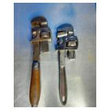 2 Vintage Pipe Wrenches 2 Vintage Pipe Wrenches