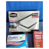 Lot of Filters, Filter Cleaners, and Window Insulation Kit Lot of Filters, Filter Cleaners, and Window Insulation Kit