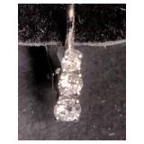 Rhodium Over 10K White Gold 1/4 ct tw Lab-Grown Diamond Drop Earrings Rhodium Over 10K White Gold 1/4 ct tw Lab-Grown Diamond Drop Earrings