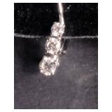 Rhodium Over 10K White Gold 1/4 ct tw Lab-Grown Diamond Drop Earrings Rhodium Over 10K White Gold 1/4 ct tw Lab-Grown Diamond Drop Earrings