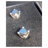 Rhodium Over Sterling Silver 3 ct tw Black Diamond Stud Earrings Rhodium Over Sterling Silver 3 ct tw Black Diamond Stud Earrings