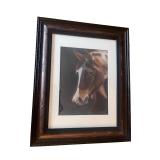 Framed Original Artwork of Horse Portrait