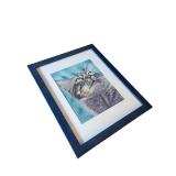 Framed Origial Artwork of Cat Portrait