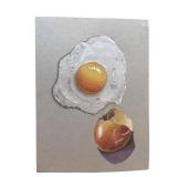 Original Artwork of Egg and Eggshell