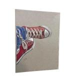 Original Artwork of Red Converse Sneakers