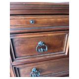 Wooden Chest of Drawers with Ornate Handles
