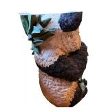 Panda Bear Side Table with Glass Top