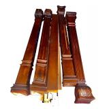 Queen Size Four Poster Bed with Ornate Wood Detailing