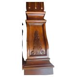 Queen Size Four Poster Bed with Ornate Wood Detailing