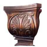 Queen Size Four Poster Bed with Ornate Wood Detailing