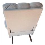 Comfortable Beige Recliner Chair with Padded Back