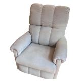 Comfortable Beige Recliner Chair with Padded Back