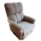 Comfortable Beige Recliner Chair with Padded Back