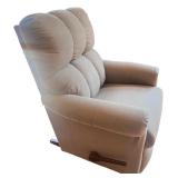 Comfortable Beige Recliner Chair with Padded Back