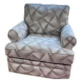 La-Z-Boy Upholstered Armchair with Geometric Pattern