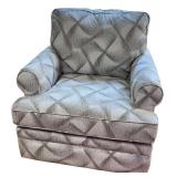 La-Z-Boy Upholstered Armchair with Geometric Pattern