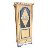 Handcrafted Musical Theme Armoire with Piano Key Detail