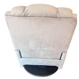 Comfortable Swiveling Recliner Chair with Fabric Upholstery