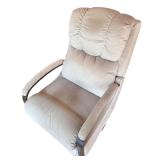 Comfortable Swiveling Recliner Chair with Fabric Upholstery