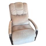 Comfortable Swiveling Recliner Chair with Fabric Upholstery