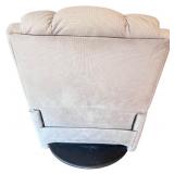 Comfortable Swiveling Recliner Chair with Fabric Upholstery