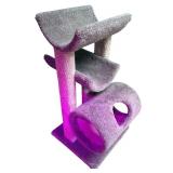 Three-Level Cat Tree with Cozy Hideaway Tunnel