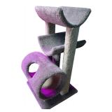 Three-Level Cat Tree with Cozy Hideaway Tunnel