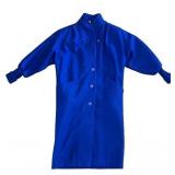 New York Girl Blue Wool-Blend Overcoat with Pockets