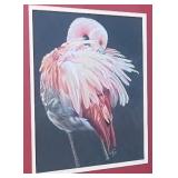Original Flamingo Artwork - Framed