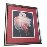 Original Flamingo Artwork - Framed