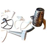 Purple KitchenAid Artisan Stand Mixer with Attachments, Baking Pans, and Bowls