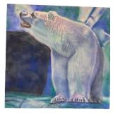 Original Pastel Artwork of Polar Bear