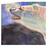 Original Pastel Artwork of Polar Bear