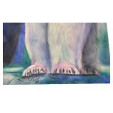 Original Pastel Artwork of Polar Bear