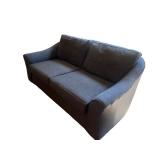 Gray Fabric Couch with Two Seat Cushions