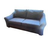 Gray Fabric Couch with Two Seat Cushions