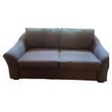 Gray Fabric Couch with Two Seat Cushions