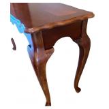 Traditional Wood Console Table with Queen Anne Legs