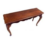 Traditional Wood Console Table with Queen Anne Legs
