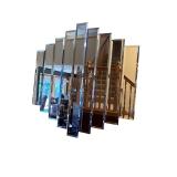 Decorative Wall Mirror with Ornate Metal Scrollwork Frame