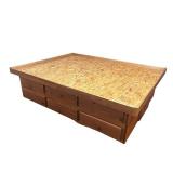 Full Size Wooden Storage Bed Platform with Drawers