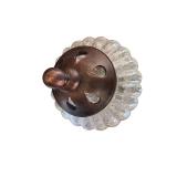 Decorative Glass Apothecary Jar with Bronze Finish Lid