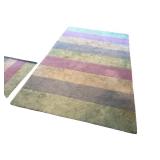 Duo of Striped Area Rugs