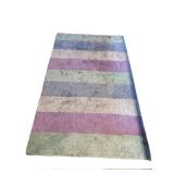 Duo of Striped Area Rugs