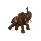 Set of 3 African Animal Figurines: Lion, Giraffe, and Elephant