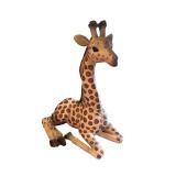 Set of 3 African Animal Figurines: Lion, Giraffe, and Elephant