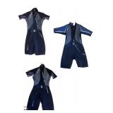 Group of 3 Adult Short Sleeve Wetsuits - Assorted Sizes for Women and Men